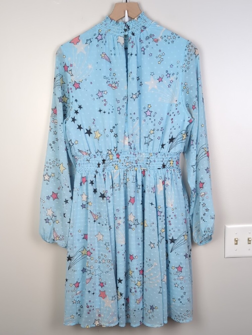 Torrid | Celestial Star Print Skater Dress | Sz 00 | Whimsigoth Fairycore Cosmic - Picture 4 of 12